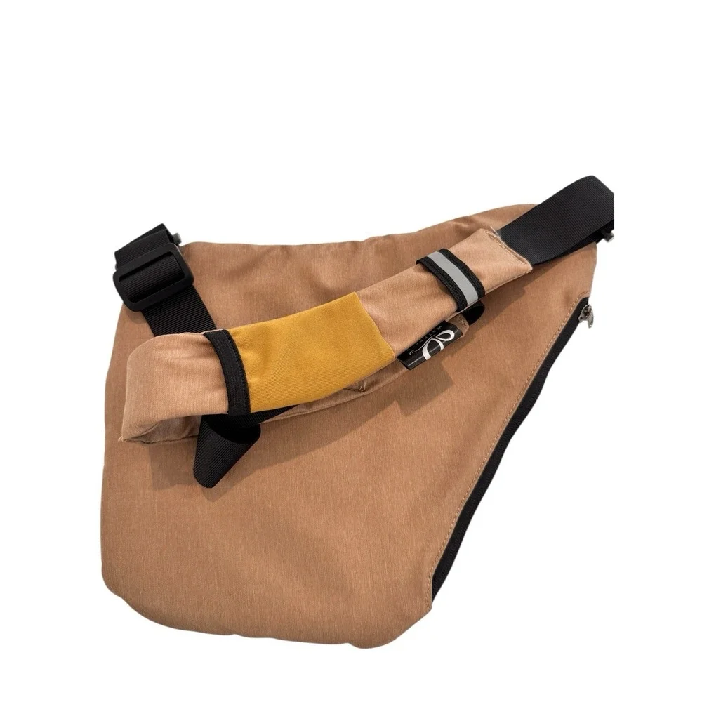 WATERFLY Crossbody Sling‎ Bag Tan Travel Anti Theft Style Multi Pocket NWT